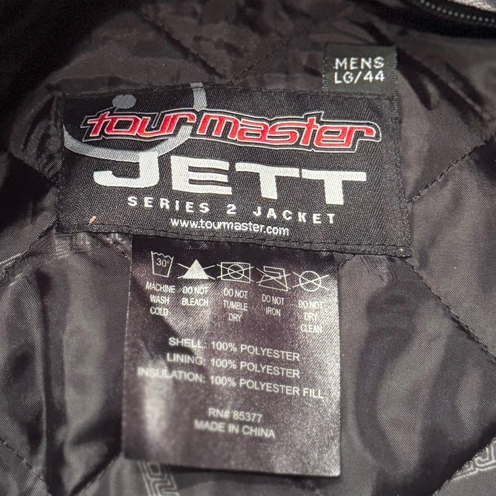 Men’s Tourmaster Jett Series 2 Motorcycle Jacket EUC - Picture 8 of 9